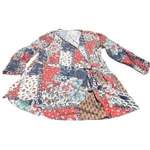 Perceptions Multicolor Patchwork Blazer